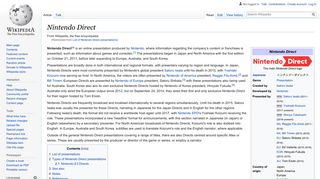 List of Nintendo Direct presentations - Wikipedia