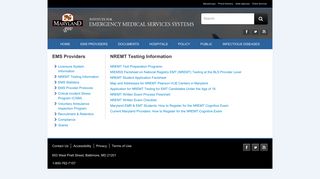NREMT Testing Information - Miemss