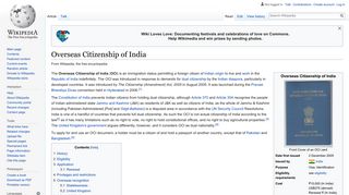 Overseas Citizenship of India - Wikipedia