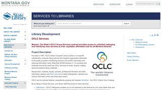 OCLC Services - Services to Libraries - Montana.gov