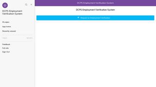 DCPS Employment Verification System - Quick Base