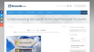 Understanding Microsoft Work And Personal Accounts | Bruceb News