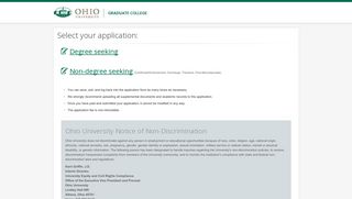 Ohio University - Graduate Admissions - ApplyWeb