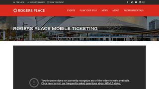 Mobile Ticketing - Rogers Place