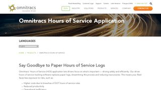 Hours of Service Application - Omnitracs
