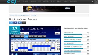 Omnitracs hours of service | Commercial Carrier Journal