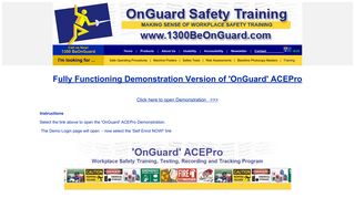 OnGuard ACEPro - 'OnGuard®' Safety Training