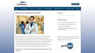 OneSource Employee Benefits | OneSource Employer Services
