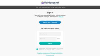 mobile login | The OpinionPanel Community