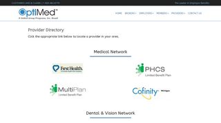 Provider Directory - Optimed Health Plans