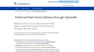 Preferred Mail Home Delivery through OptumRx | UnitedHealthcare®