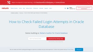 Audit Failed Login Attempts in Oracle Database - Netwrix