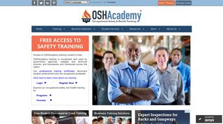 OSHAcademy: Free Access | Online Safety Training | OSHA Training