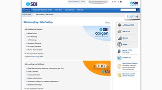 SBI-InstaPay / SBI-OxiPay - State Bank of India - Personal Banking