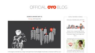 HOME IS WHERE WIFI IS - Official OYO Blog - OYO Rooms