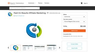 Paid On Results Affiliate Marketing - Magento Marketplace