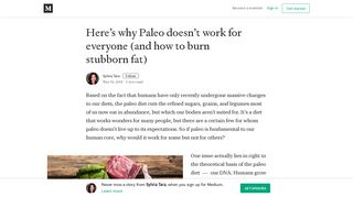 Here's why Paleo doesn't work for everyone (and how to burn ...