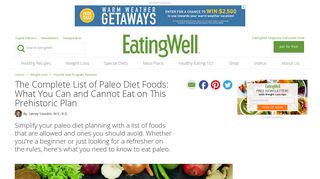The Complete List of Paleo Diet Foods: What You Can and Cannot ...