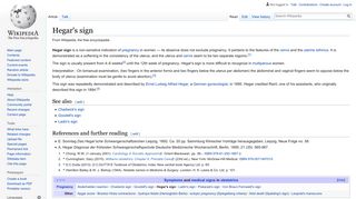 Hegar's sign - Wikipedia