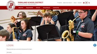 Login - Parkland School District