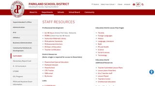 Staff Resources - Parkland School District