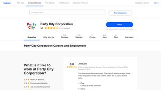 Party City Corporation Careers and Employment | Indeed.com