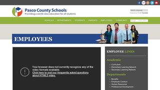 Employees - Pasco County Schools