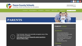 Parents - Pasco County Schools