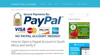 How to Open a Paypal Account in South Africa and Verify It - Marketing ...