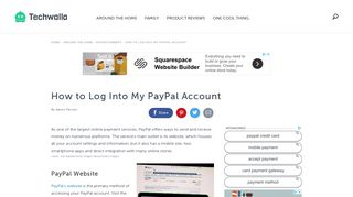 How to Log Into My PayPal Account | Techwalla.com