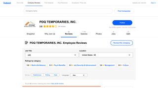 Working at PDQ TEMPORARIES, INC.: 64 Reviews | Indeed.com