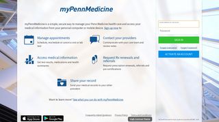 myPennMedicine - Login Page