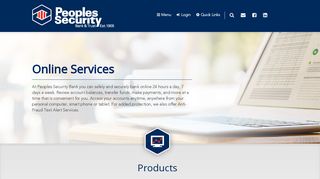 Online Services | Peoples Security Bank & Trust (Scranton, PA)