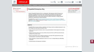 PeopleSoft Enterprise ePay - Oracle
