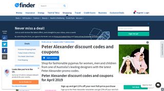Peter Alexander Discount Codes for 20% Off | finder.com.au