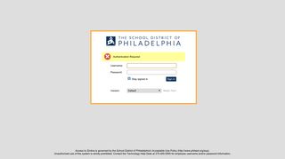 Philadelphia School District - Zimbra Web Client Sign In