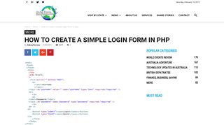 How to create a simple login form in php using MVC patterns
