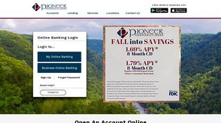Pioneer Community Bank: Checking Accounts & Loans | Beckley WV