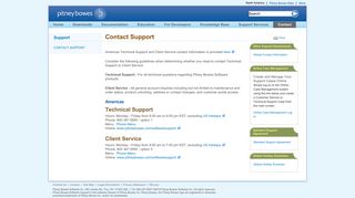 Support: Contact Support | Pitney Bowes Software Support
