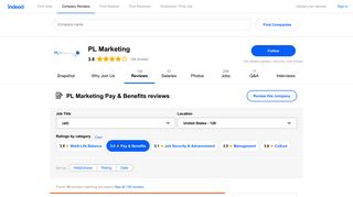 Working at PL Marketing: 55 Reviews about Pay & Benefits | Indeed.com