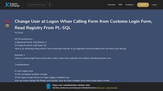 Change User at Logon When Calling Form from Custome Login Form ...