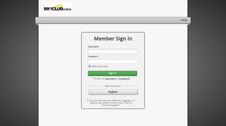 Club member - MYiClubOnline