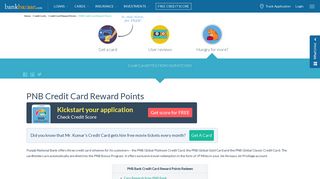 PNB Credit Card Reward Points: Check How to Earn ... - BankBazaar