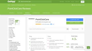 PointClickCare Reviews - Ratings, Pros & Cons, Analysis and more ...