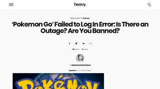 'Pokemon Go' Failed to Log In Error: What To Do | Heavy.com