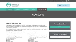 ClassLink | Polk County Public Schools