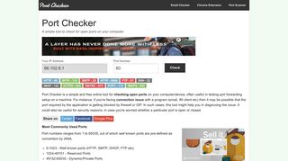 Port Checker - Check Open Ports Online