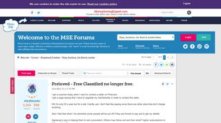 Preloved - Free Classified no longer free. - MoneySavingExpert.com ...