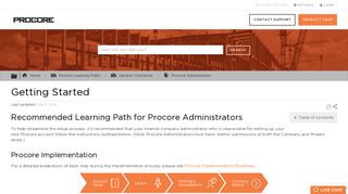 Getting Started - Procore