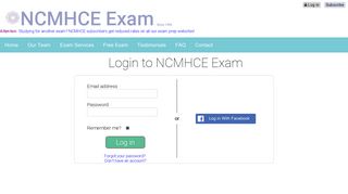 Login to NCMHCE Exam - Counseling Exam